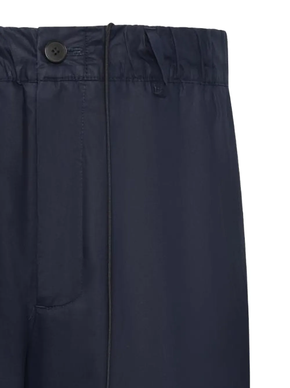 Low Brand Broek met trekkoordtaille en toelopende pijpen Blauw