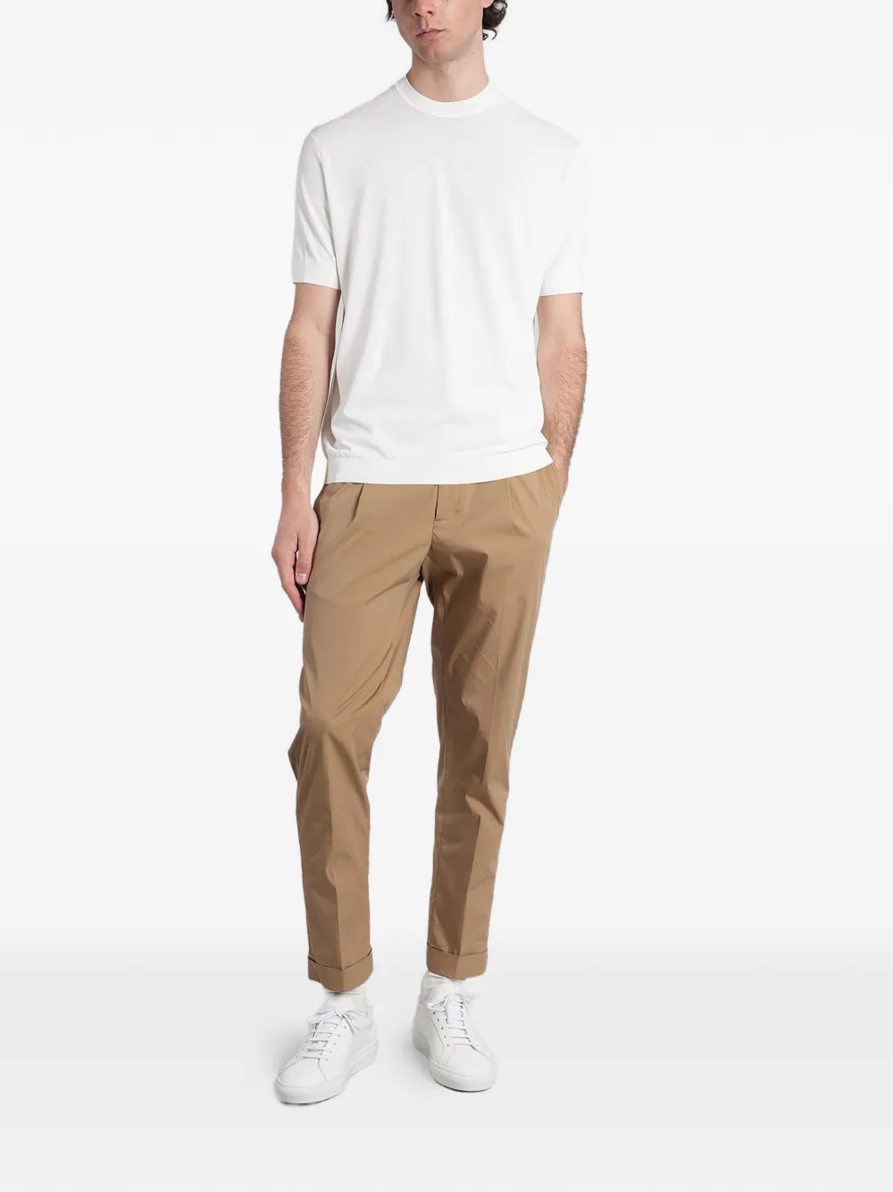 Low Brand Plooibroek Beige
