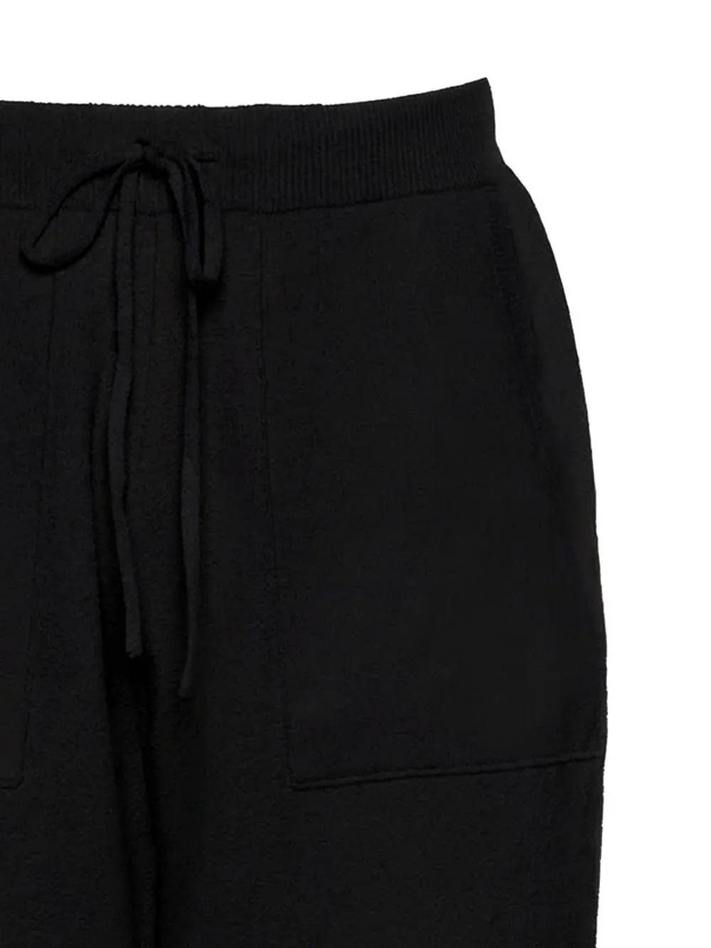 Low Brand Shorts met trekkoordtaille en opgestikte zak Zwart