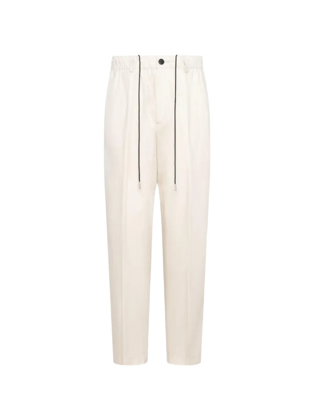 Low Brand Drawstring-waist Tapered Trousers In White