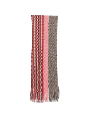 MISSONI(ミッソーニ) レーヨンシルク マフラー レディース MISSONI - MISSONI(ミッソーニ) マフラー美品 ブルー×ベージュ×マルチ