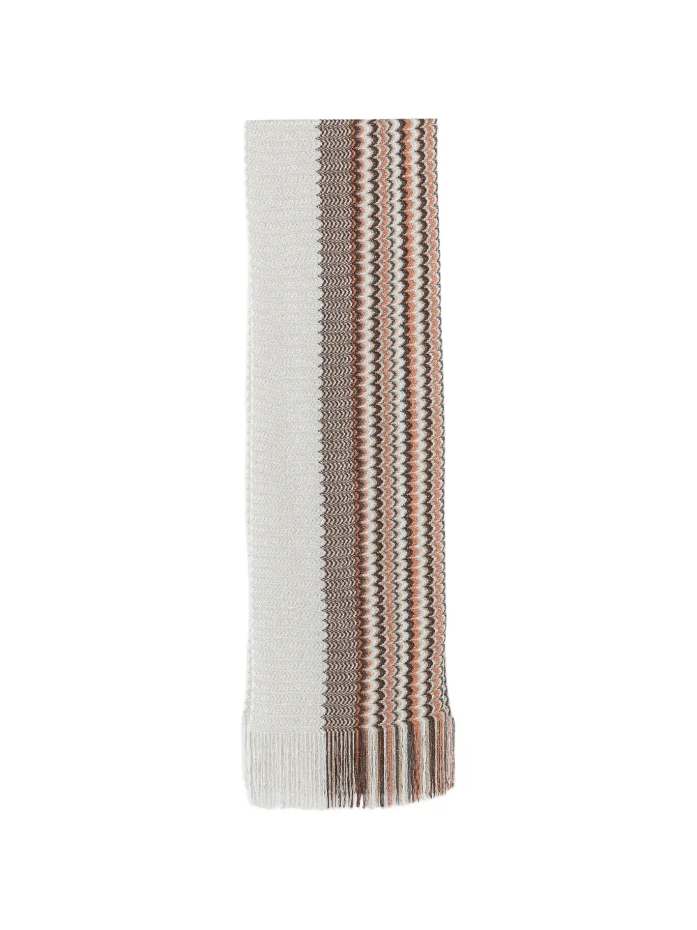 Missoni fringed-edge scarf - Toni neutri