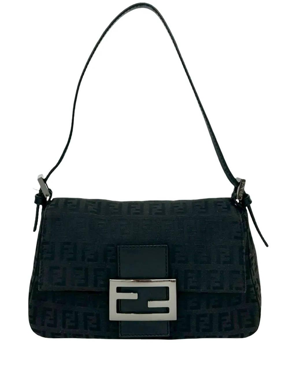 Fendi Pre-Owned 2000-2010 Mini Zucchino Canvas Mamma Forever shoulder bag - Nero