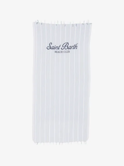 MC2 Saint Barth striped tasselled beach towel