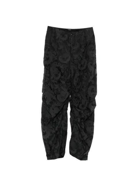 Taakk paisley-jacquard trousers