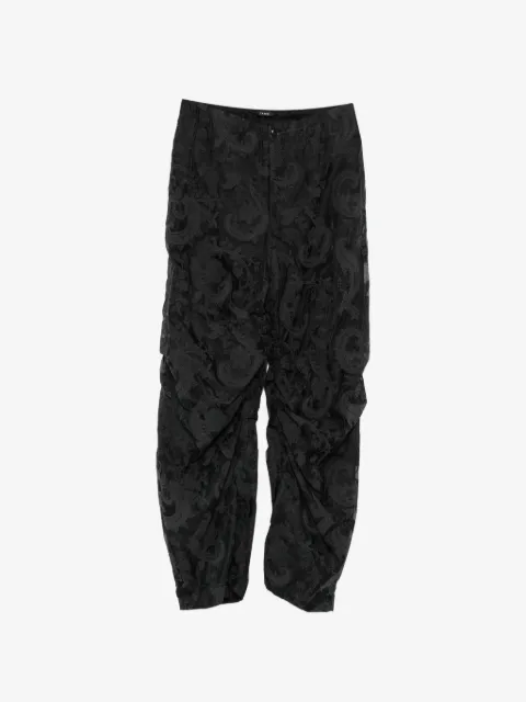Taakk paisley-jacquard trousers