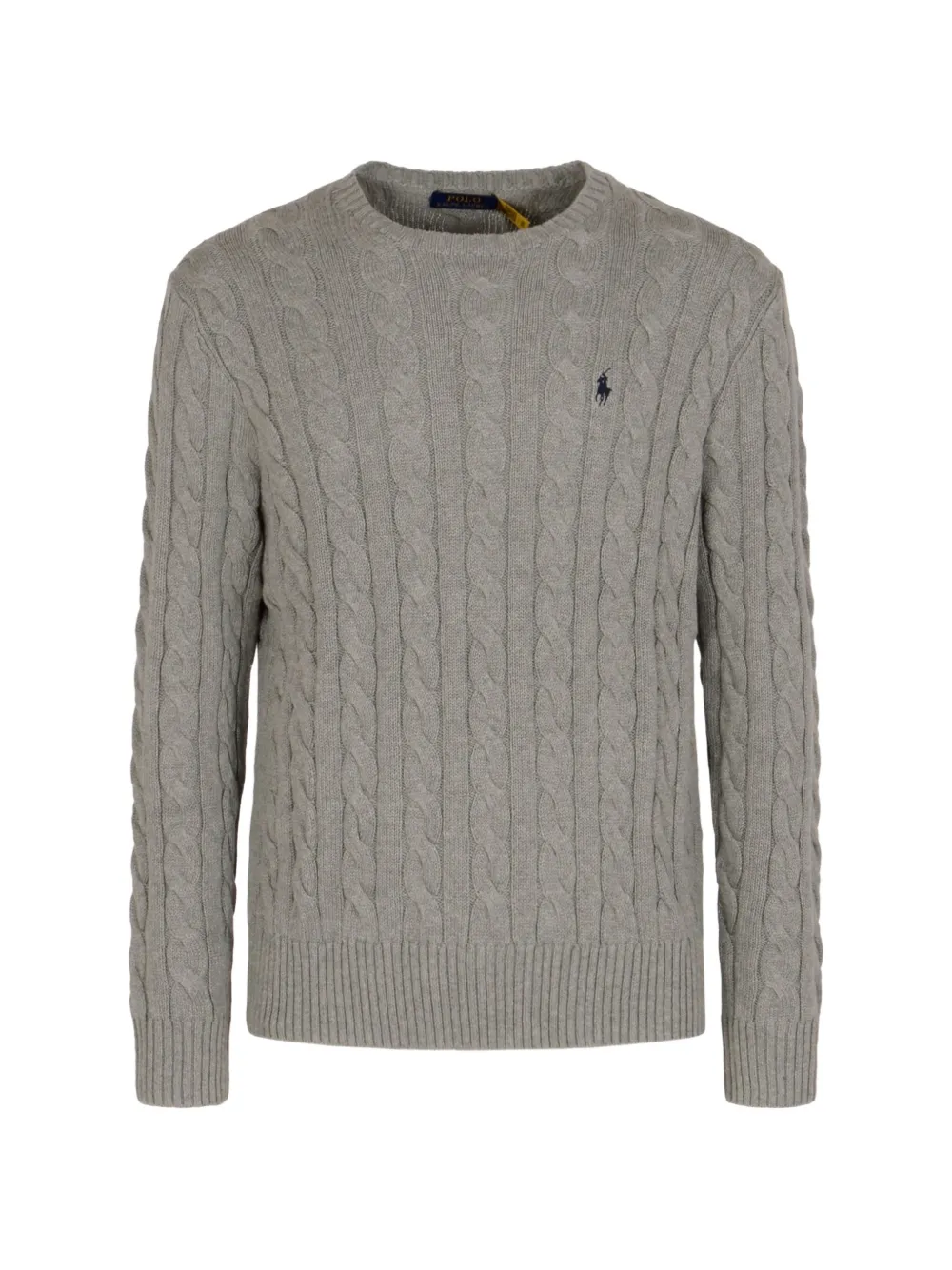 Polo Ralph Lauren cable-knit crew neck sweater - Grigio