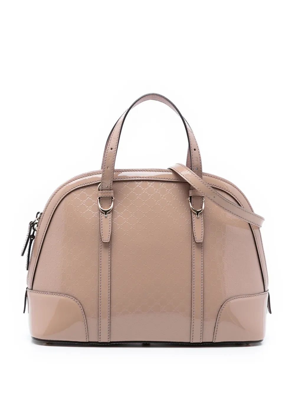 Gucci Pre-Owned 2016-2025 Small Microguccissima Patent Nice satchel - Toni neutri