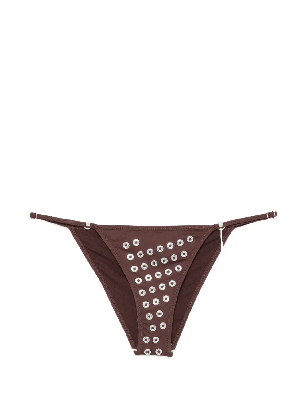 Gimaguas eyelet-embellished bikini bottoms - Marrone