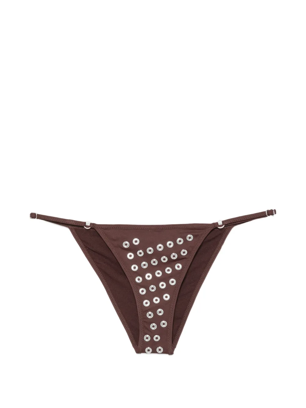 Gimaguas eyelet-embellished bikini bottoms - Marrone