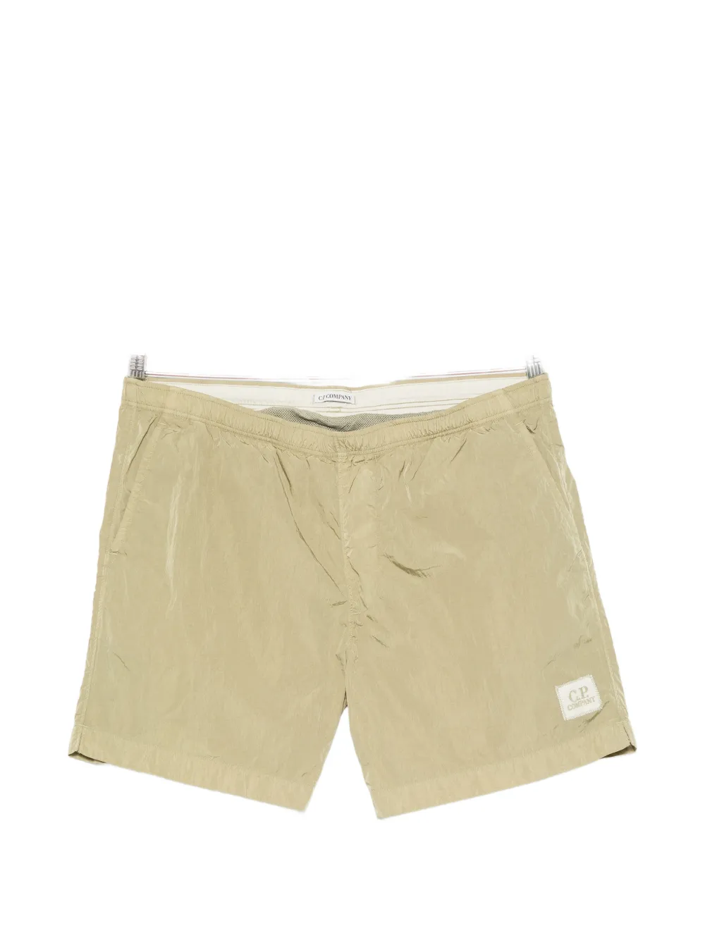 C.P. Company logo-patch swim shorts - Verde