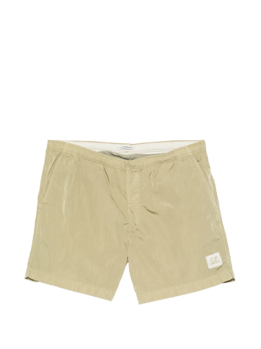 C.P. Company logo-patch swim shorts - Verde