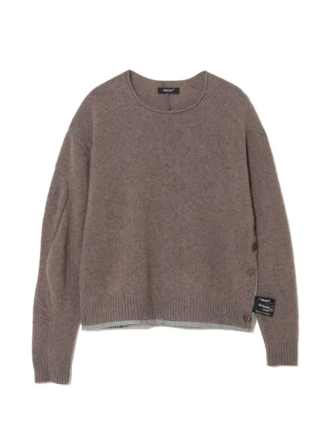 Undercover checked-trim sweater