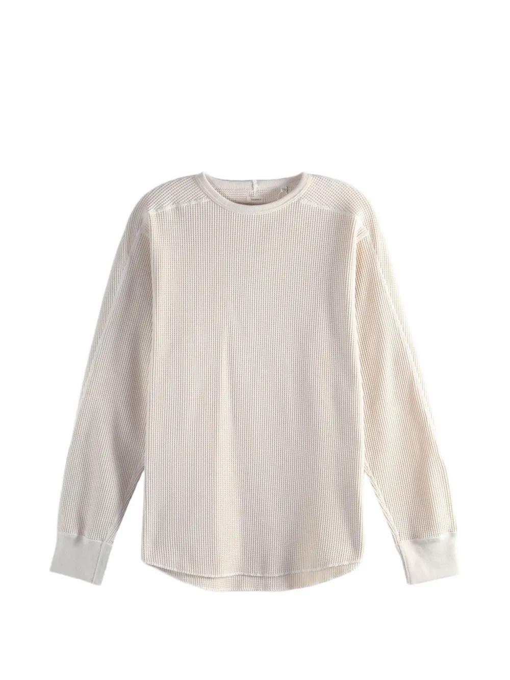 Nanamica waffle-knit drop-shoulder sweater - Toni neutri