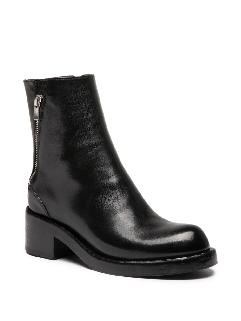 Officine Creative Brett 010 side-zip ankle boots Zwart