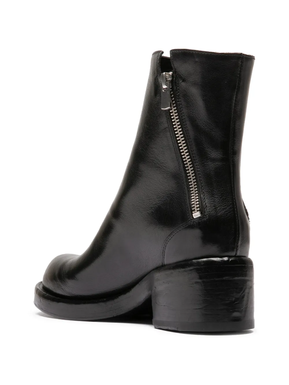 Officine Creative Brett 010 side-zip ankle boots Zwart