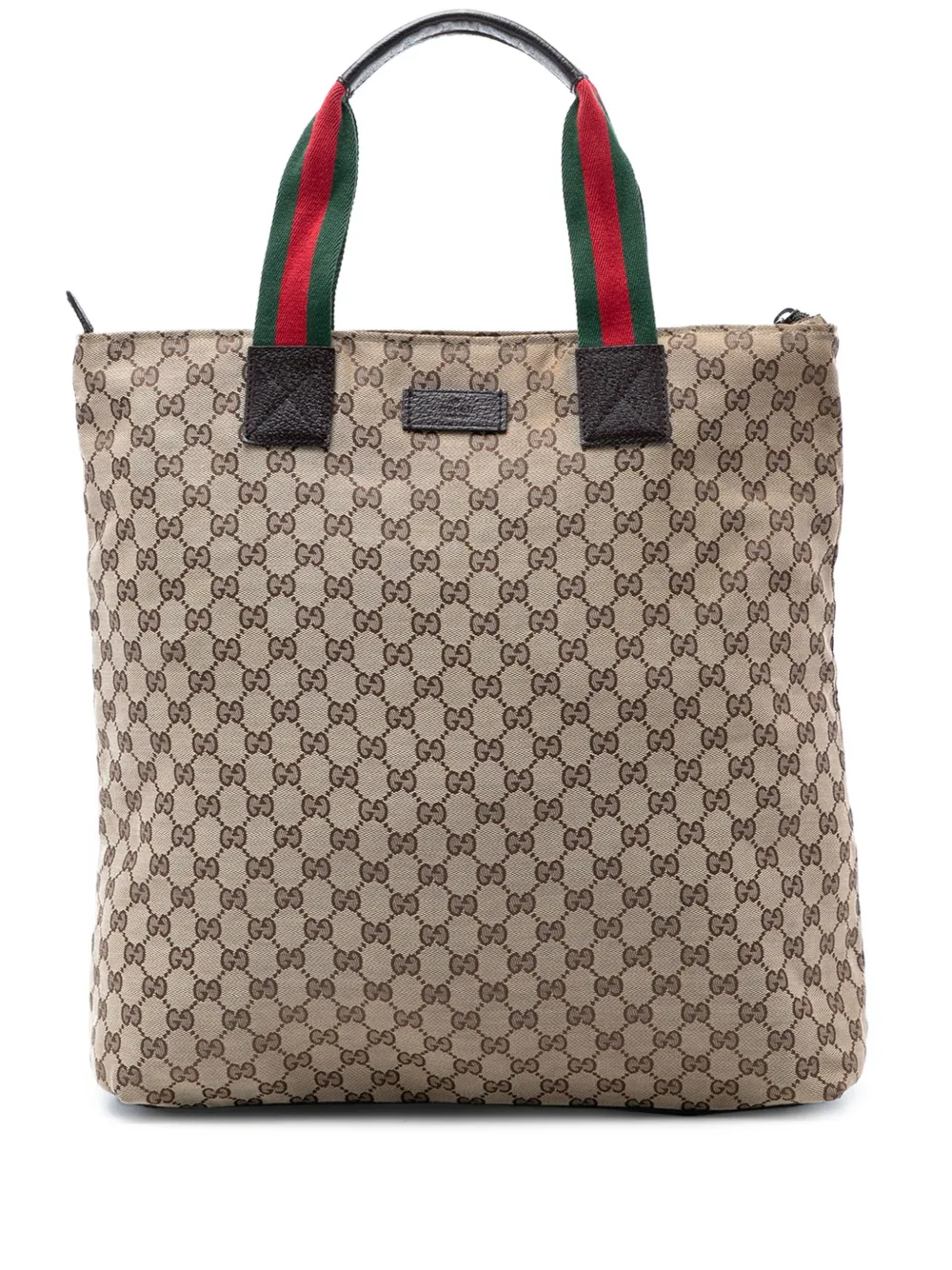 Gucci Pre-Owned 2016-2026 GG Canvas Web Vertical tote bag - Toni neutri