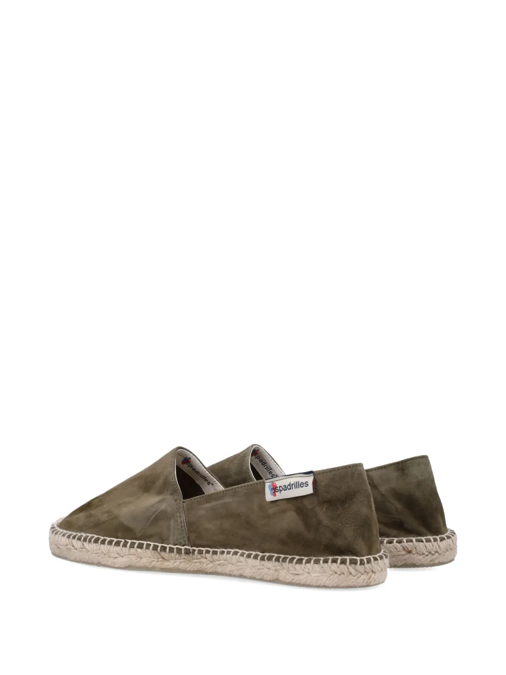Espadrilles Alpargata suède Groen
