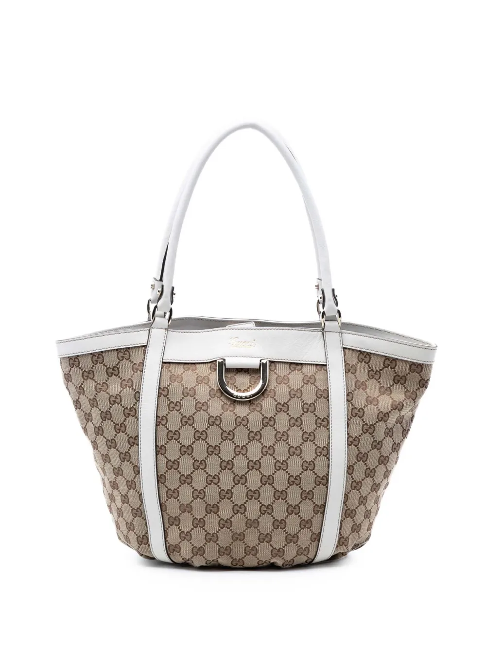 Gucci Pre-Owned 2016-2025 GG Canvas Abbey D Ring tote bag - Toni neutri