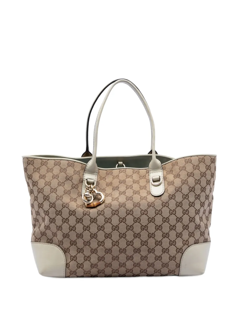 Gucci Pre-Owned 2016-2026 GG Canvas Heart Bit tote bag - Toni neutri