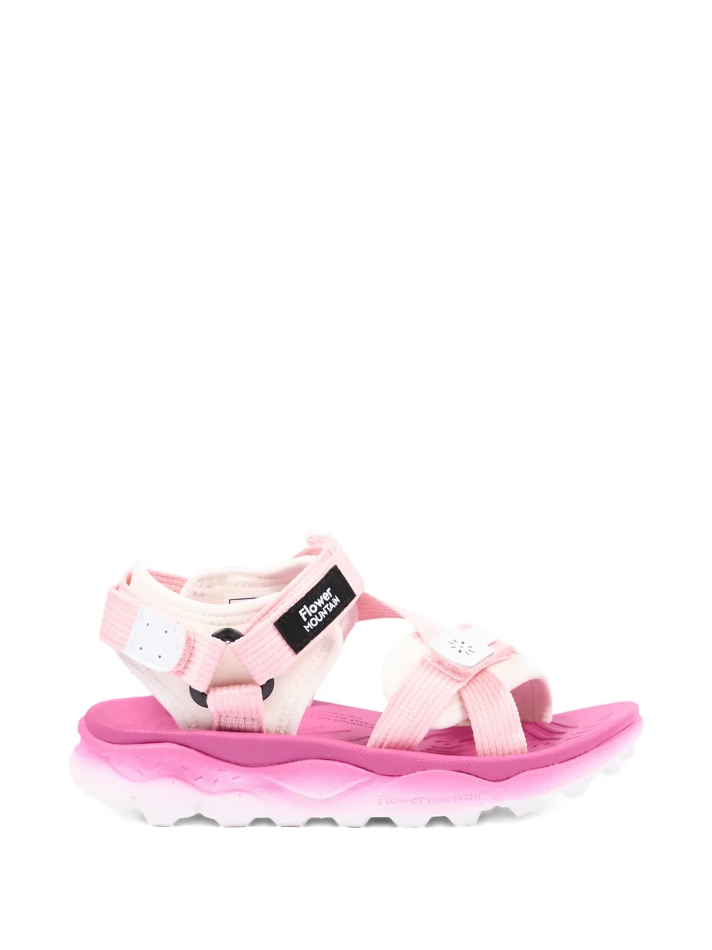 FLOWER MOUNTAIN KIDS touch-strap sandals Roze