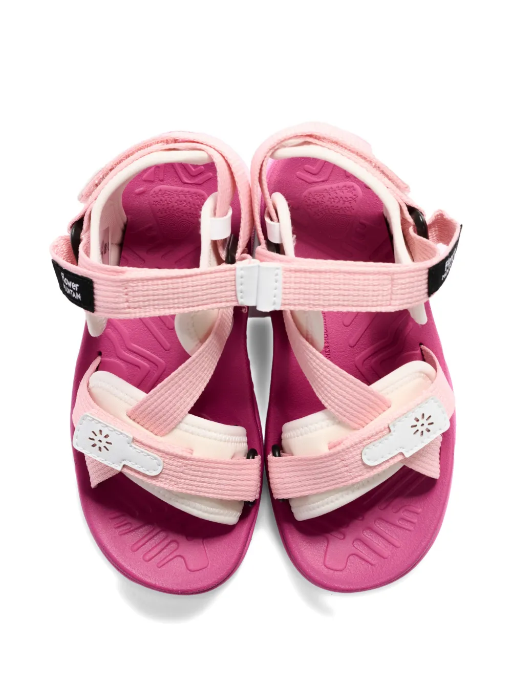 FLOWER MOUNTAIN KIDS touch-strap sandals Roze