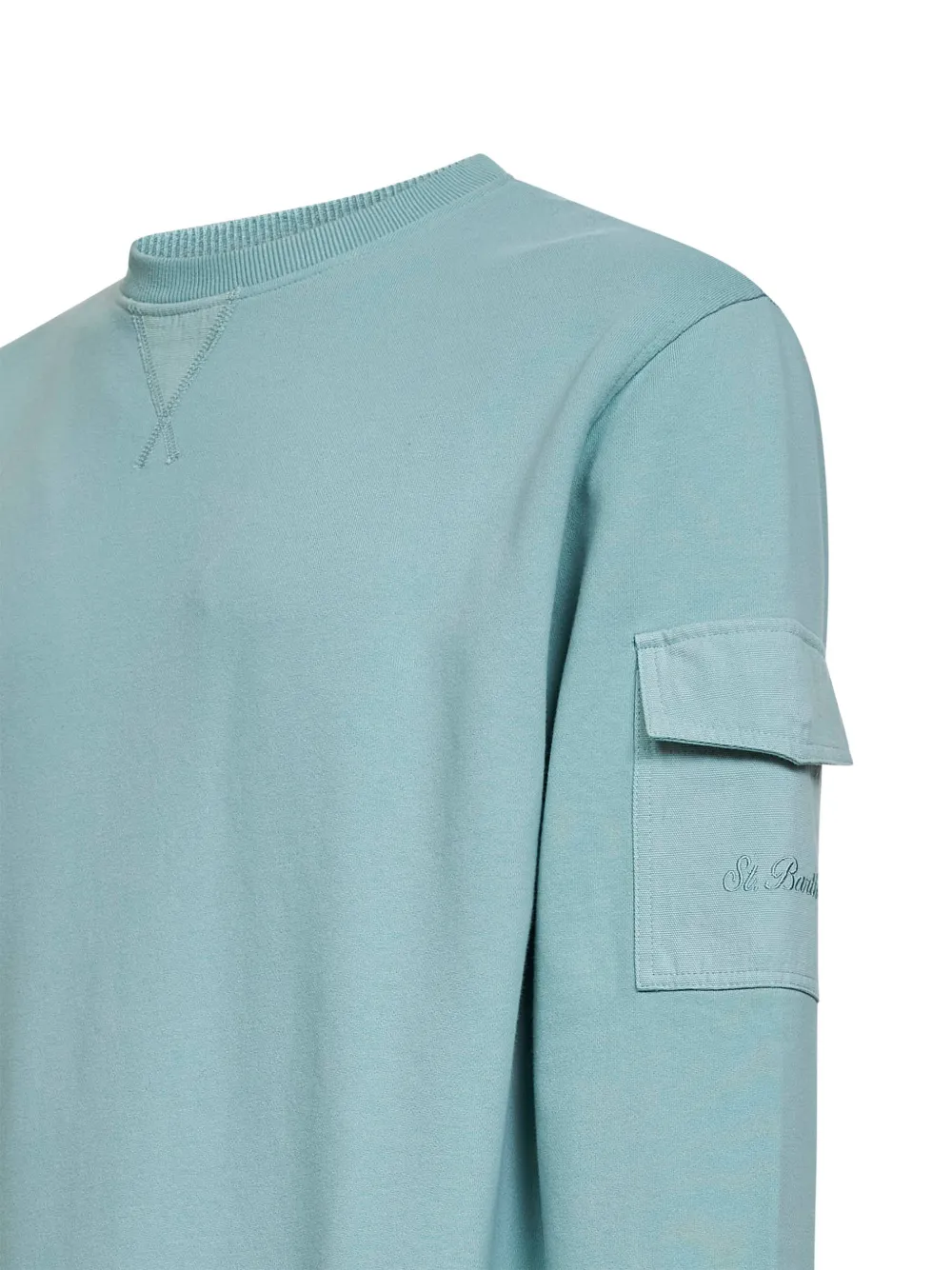  Mc2 Saint Barth Sudadera Con Bolsillo Lateral - Azul 