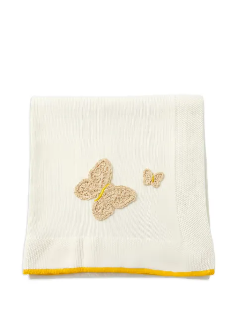 Gensami kids Coperta in maglia con dettaglio farfalla