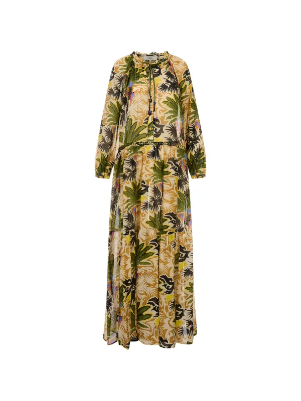 anjuna midi dress Anjuna Caterina floral-print Dress | Neutrals