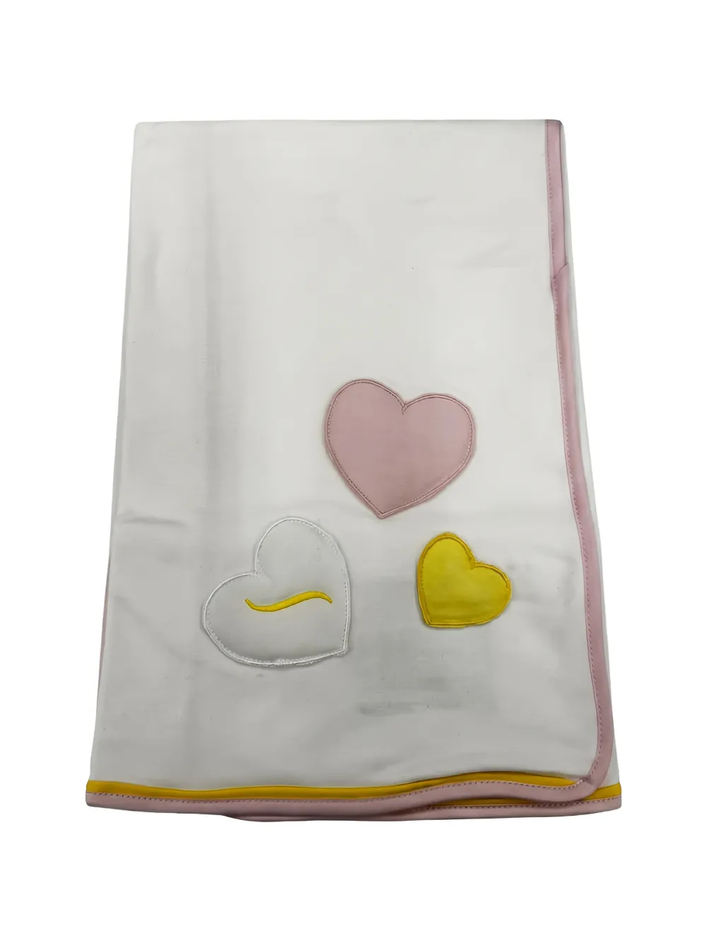 Gensami kids heart-patch blanket - Bianco