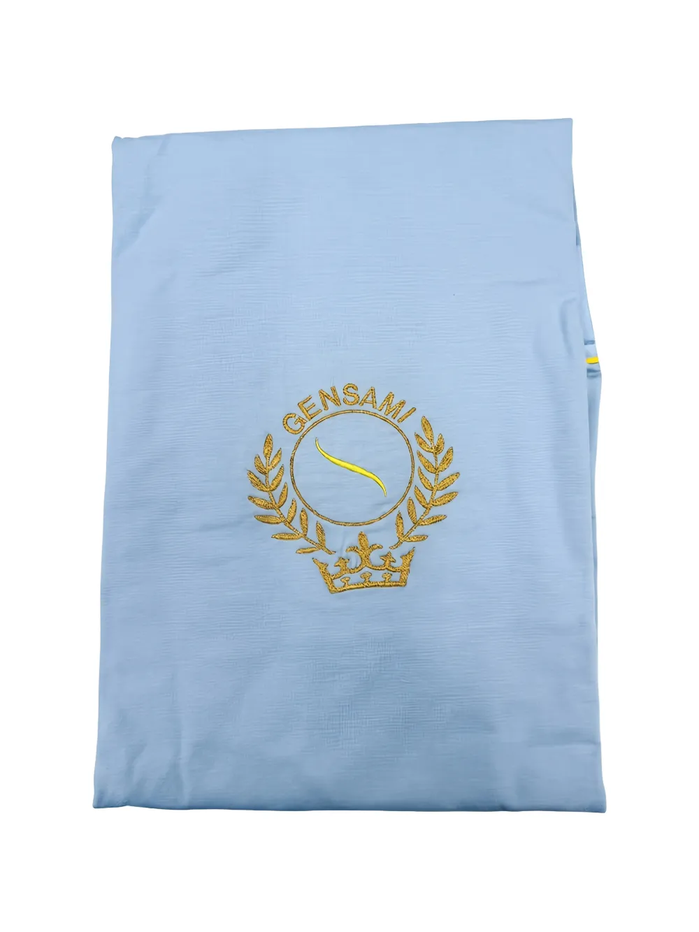 Gensami kids logo-embroidered wreath blanket - Blu