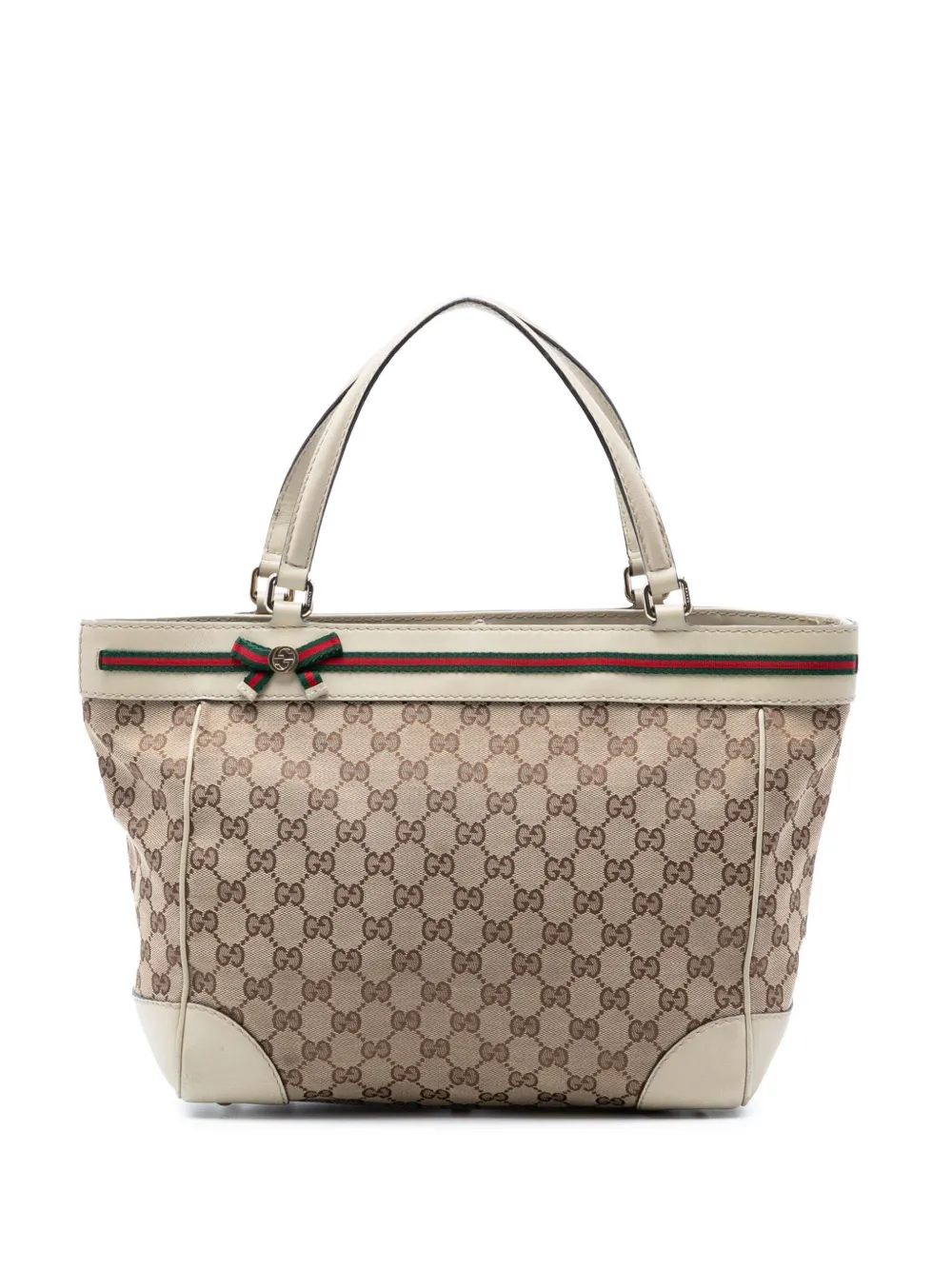 Gucci Pre-Owned 2016-2026 GG Canvas Web Mayfair tote bag - Toni neutri