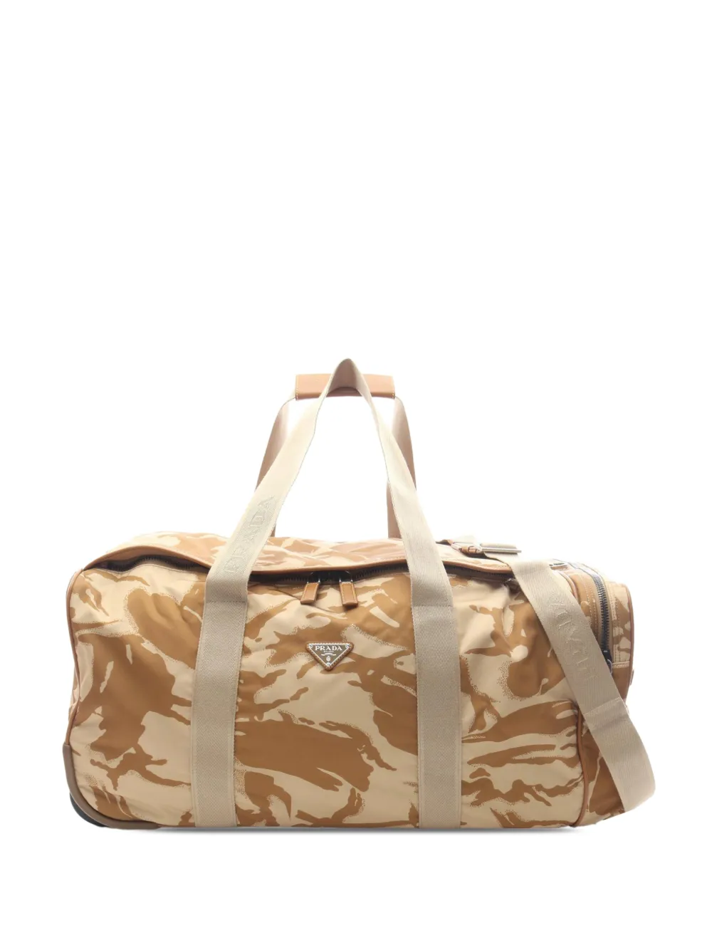 Prada Pre-Owned 2013-2026 Tessuto Camouflage Trolley travel bag - Toni neutri