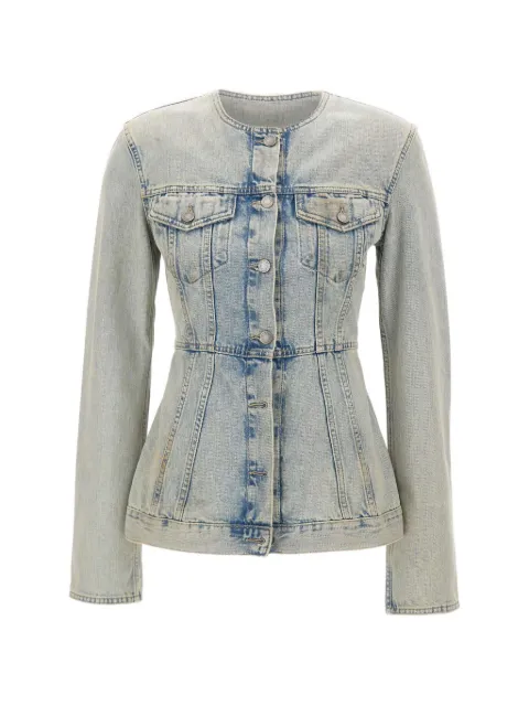 Haikure chest-pocket denim jacket