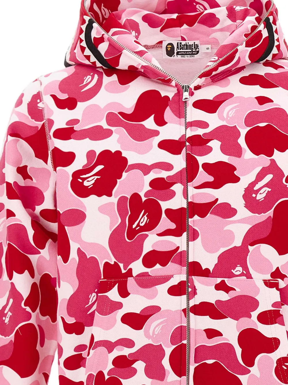 A BATHING APE ABC Camo Shark hoodie Roze