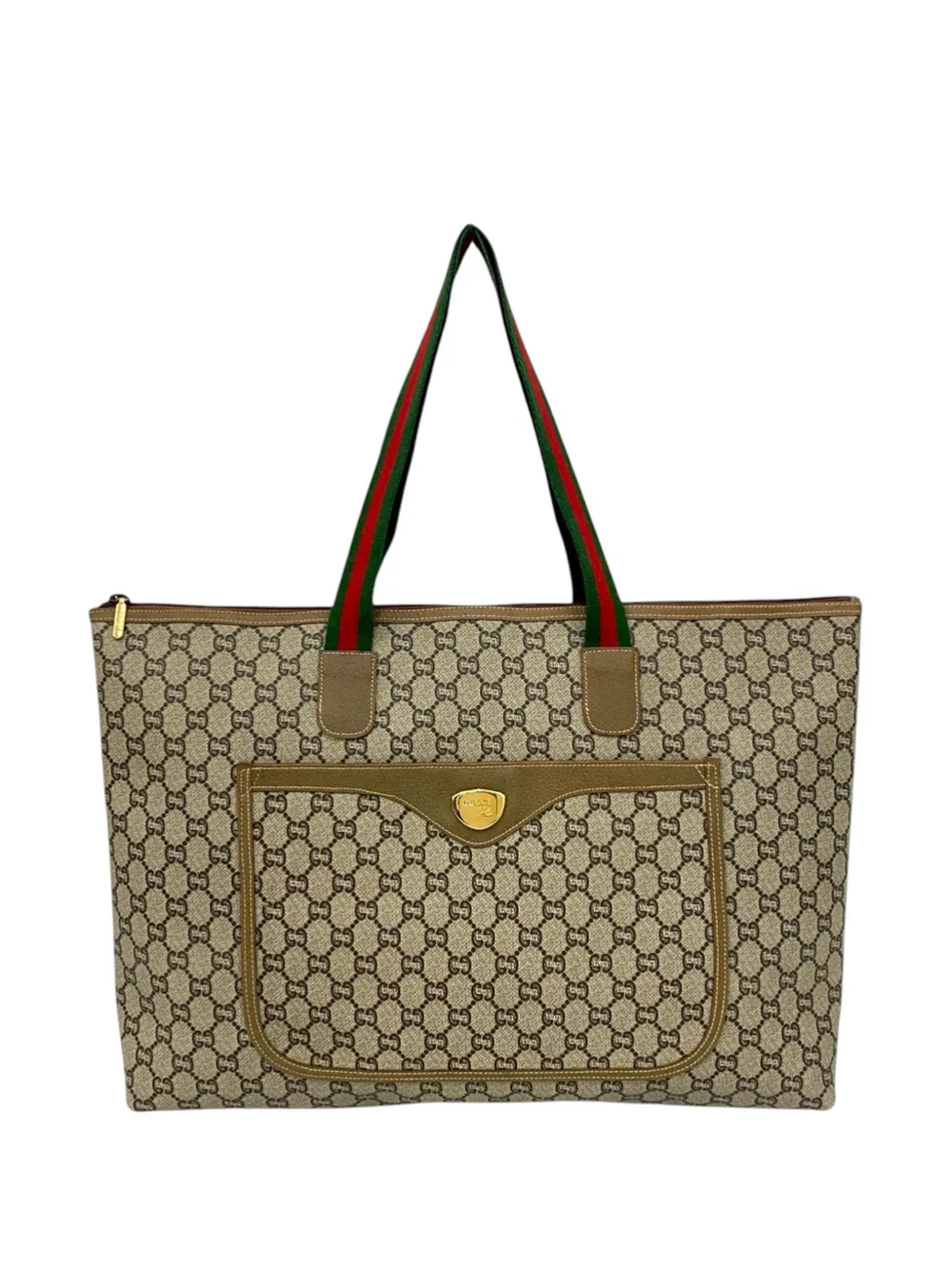 Gucci Pre-Owned 20th Century GG Supreme Plus Web tote bag - Toni neutri