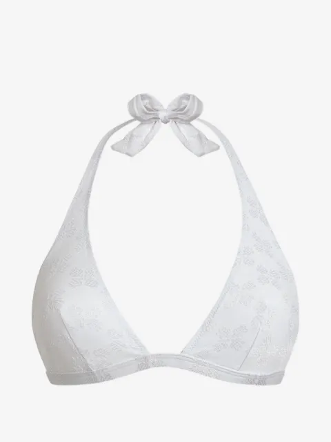 Vilebrequin floral-jacquard halterneck bikini top