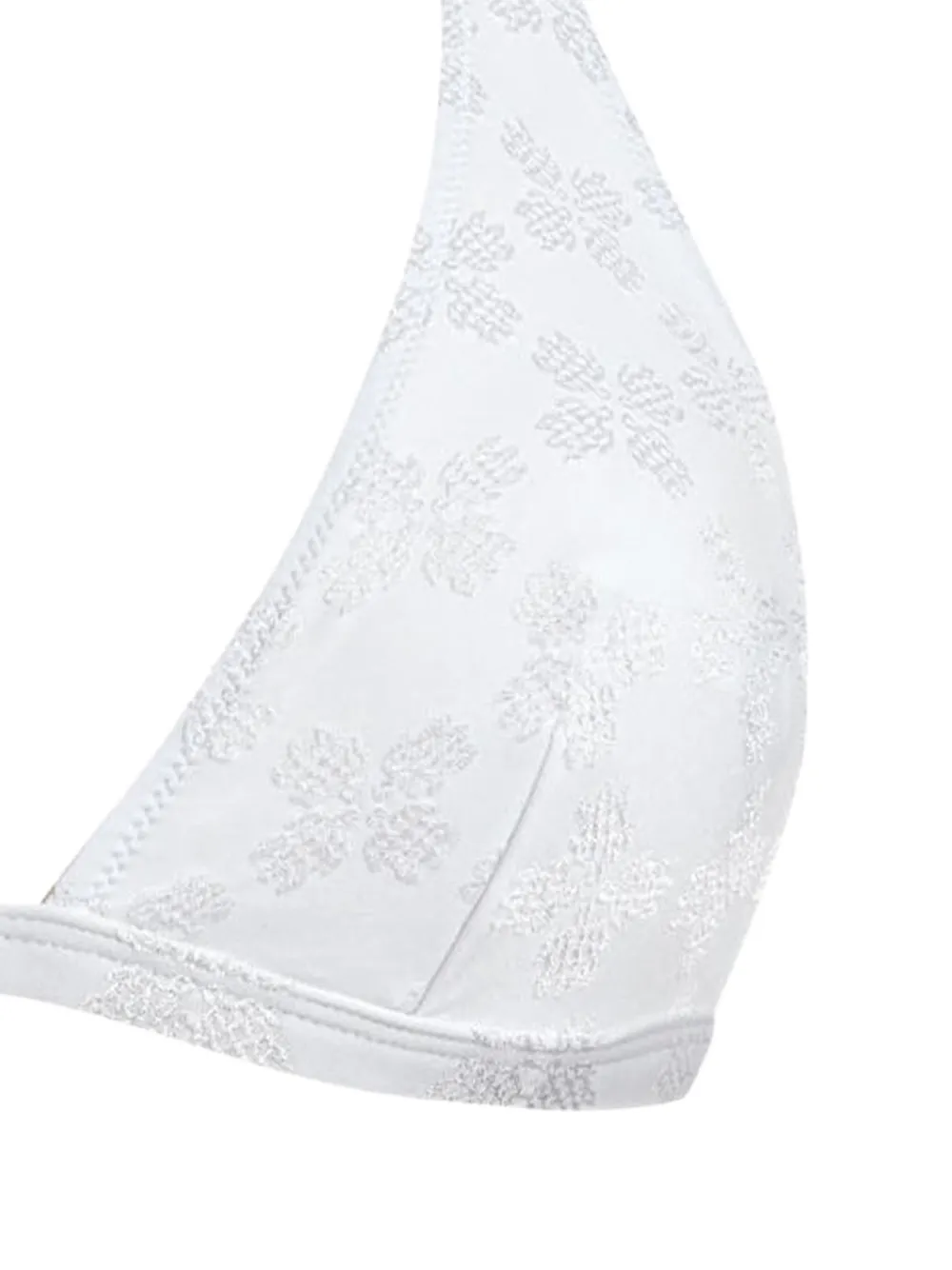 Vilebrequin Bikinitop met bloemenjacquard Wit