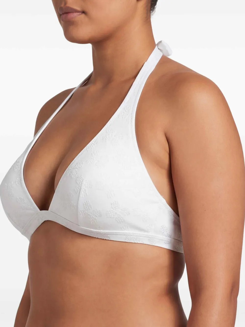 Vilebrequin Bikinitop met bloemenjacquard Wit