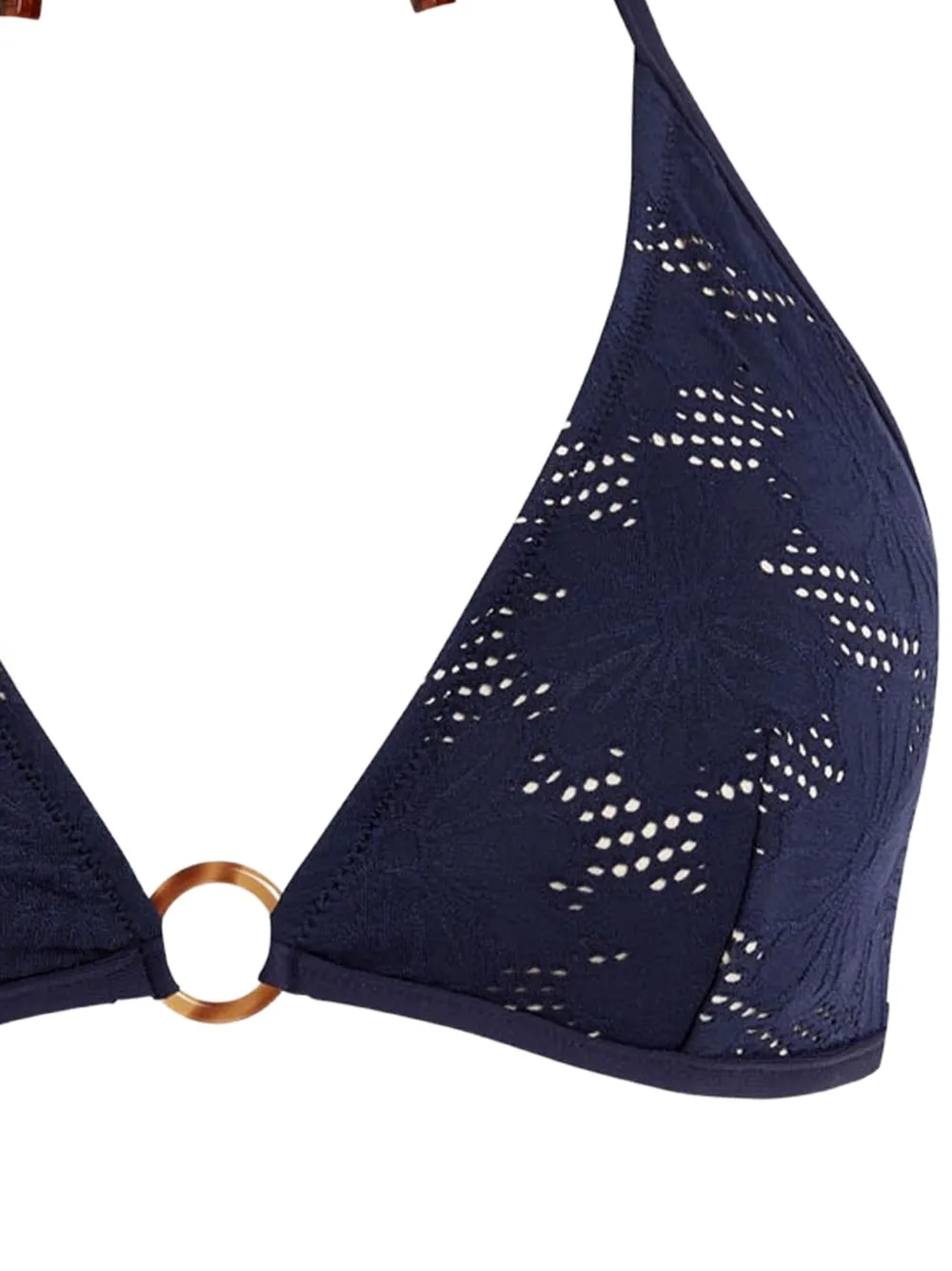 Vilebrequin Bikinitop met bloemenjacquard Blauw