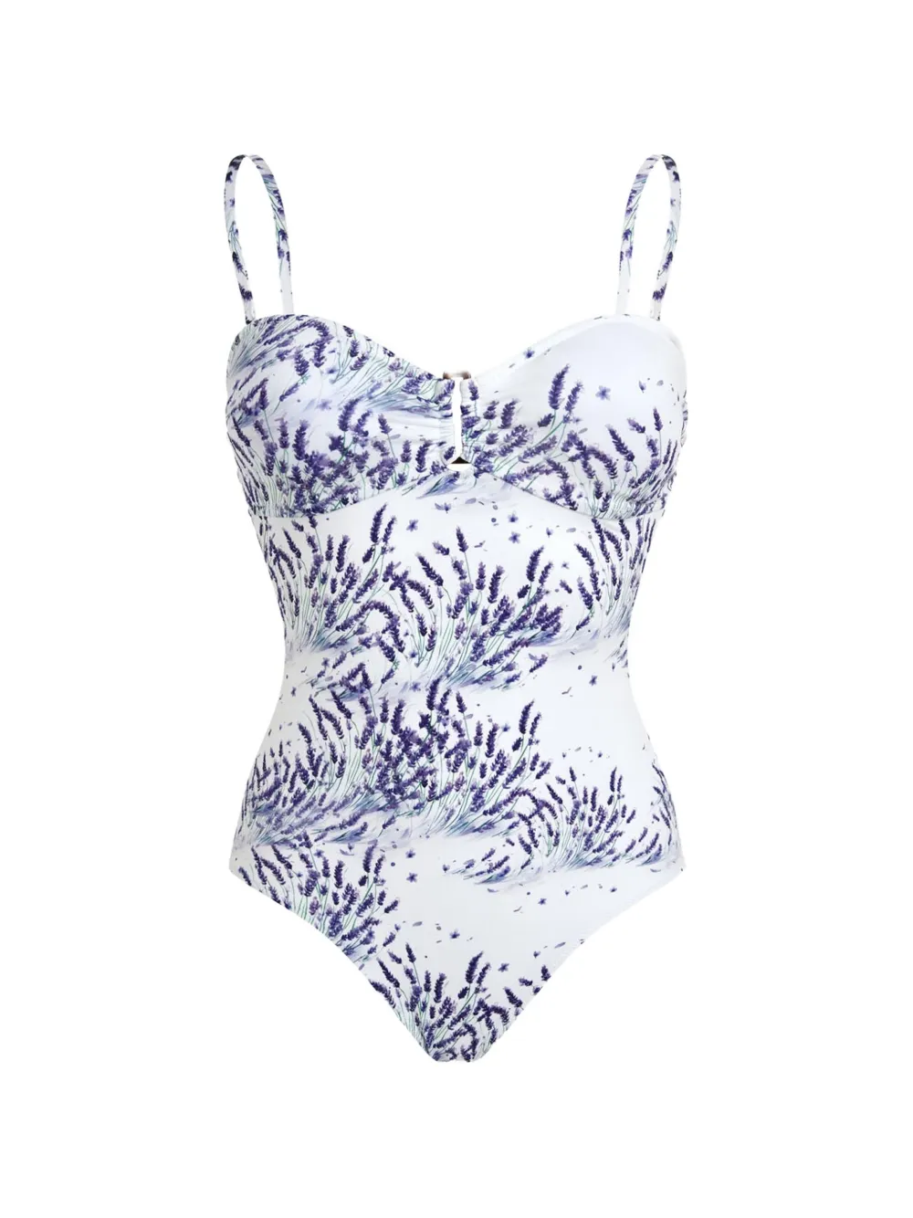 Vilebrequin Costume da bagno con stampa lavanda - Bianco
