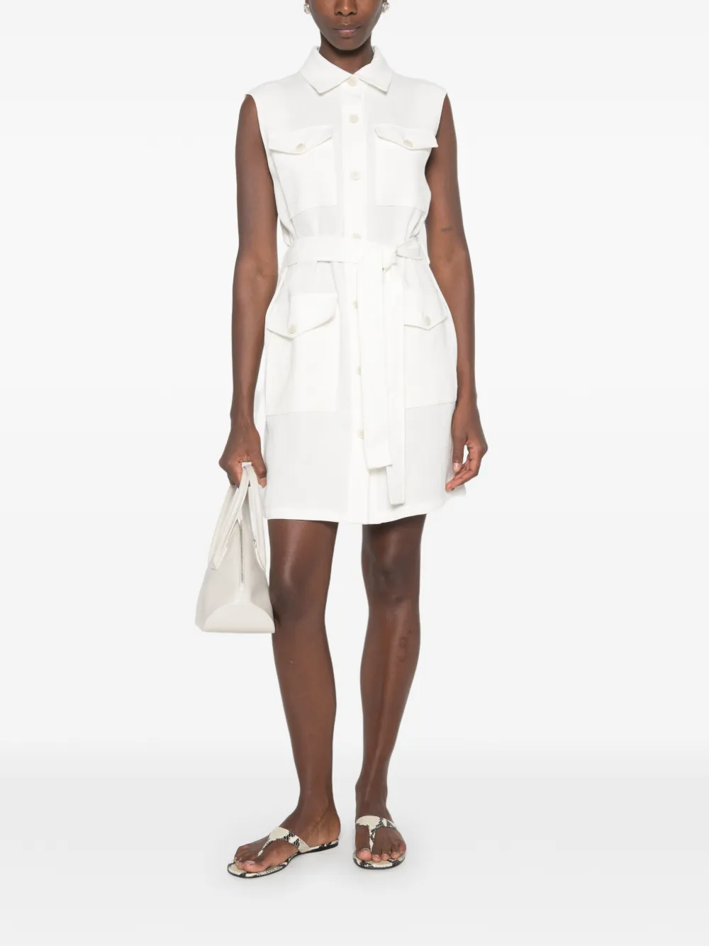 P.A.R.O.S.H. Blink mini-blousejurk Wit