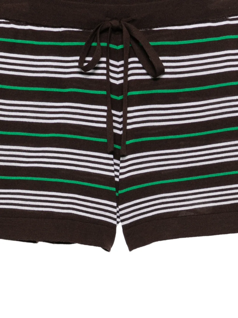 P.A.R.O.S.H. Gestreepte shorts Bruin
