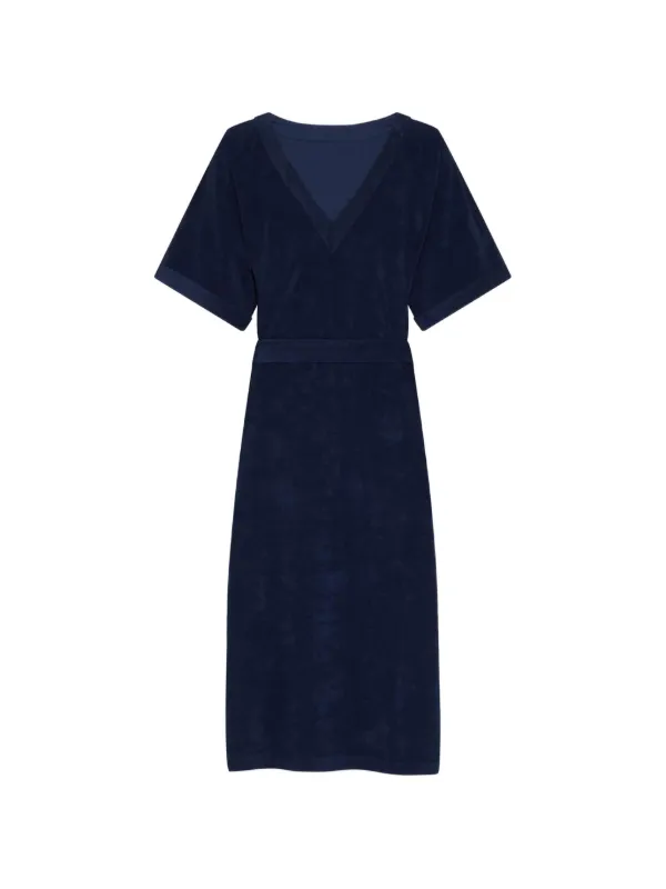terry cloth midi dress Tommy Bahama Women's Suncoast Loop Terry Stripe Midi Dress - Coconut