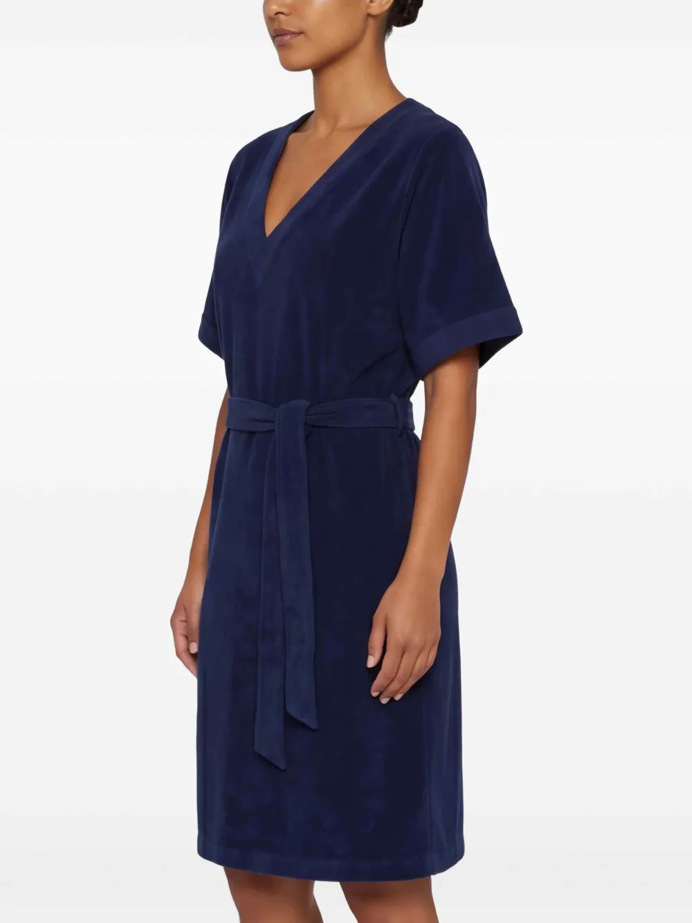 Vilebrequin Jurk van badstof met V-hals Blauw