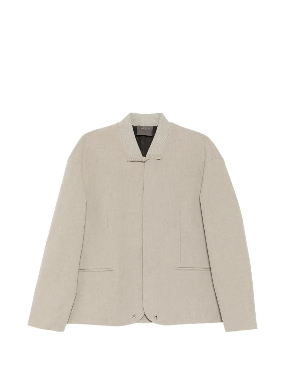 TEAM WANG design Reset frog-fastening jacket - Grigio