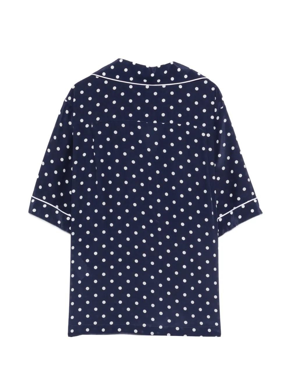 P.A.R.O.S.H. Blouse met stippen en afwerking Blauw