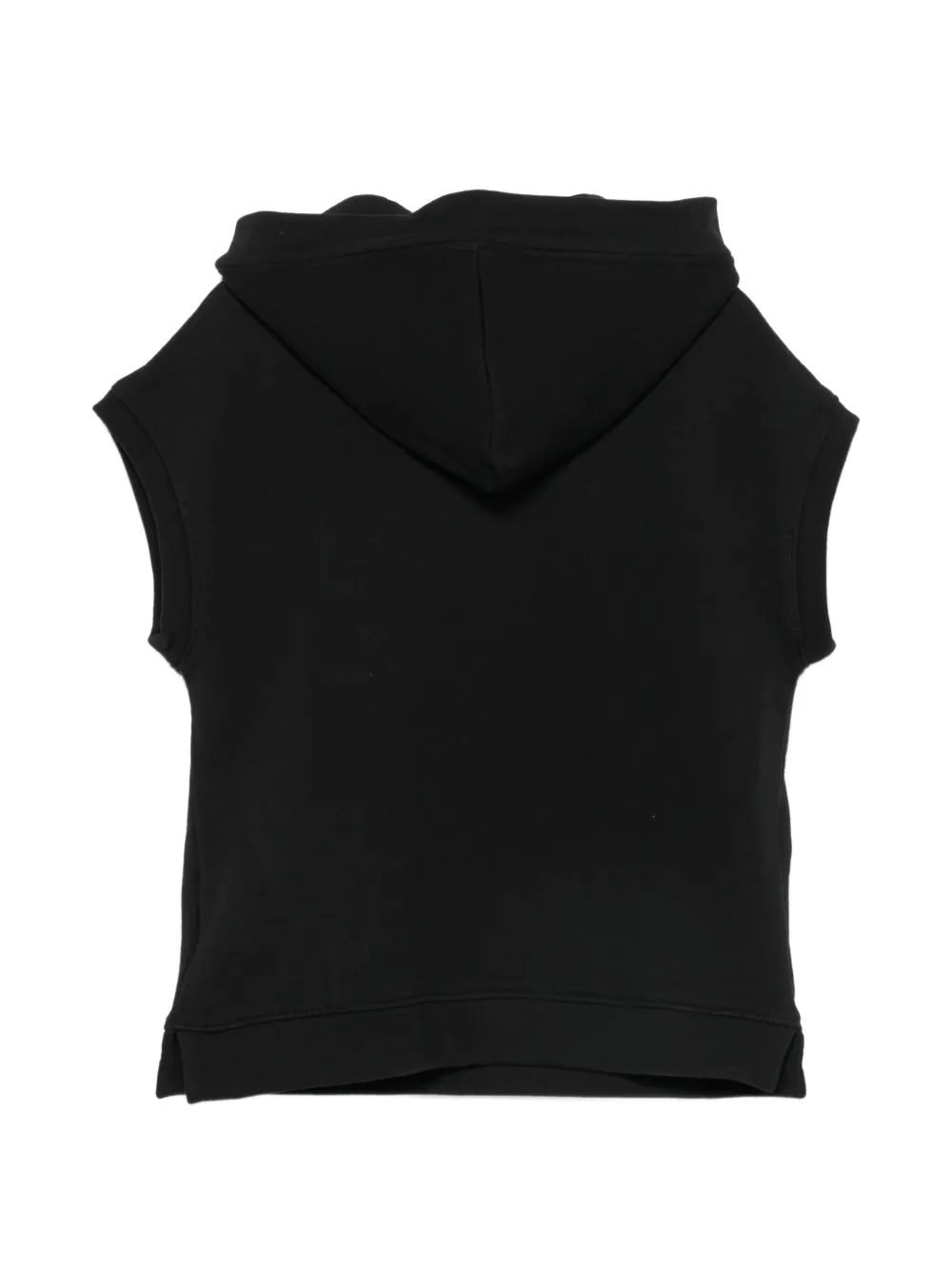 Roberto Cavalli Junior Mouwloze hoodie met logopatch Zwart