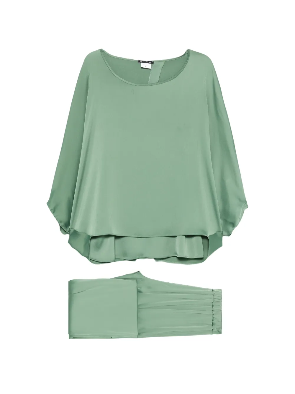 LE RJTANGE elasticated-waistband trousers set - Verde