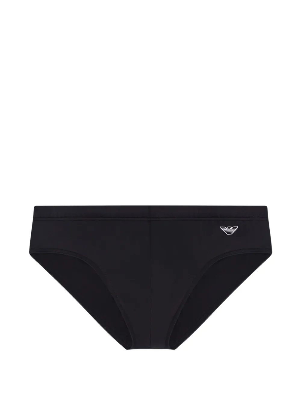 Emporio Armani logo-patch swim briefs - Nero